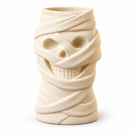 Mummy Skull Vase