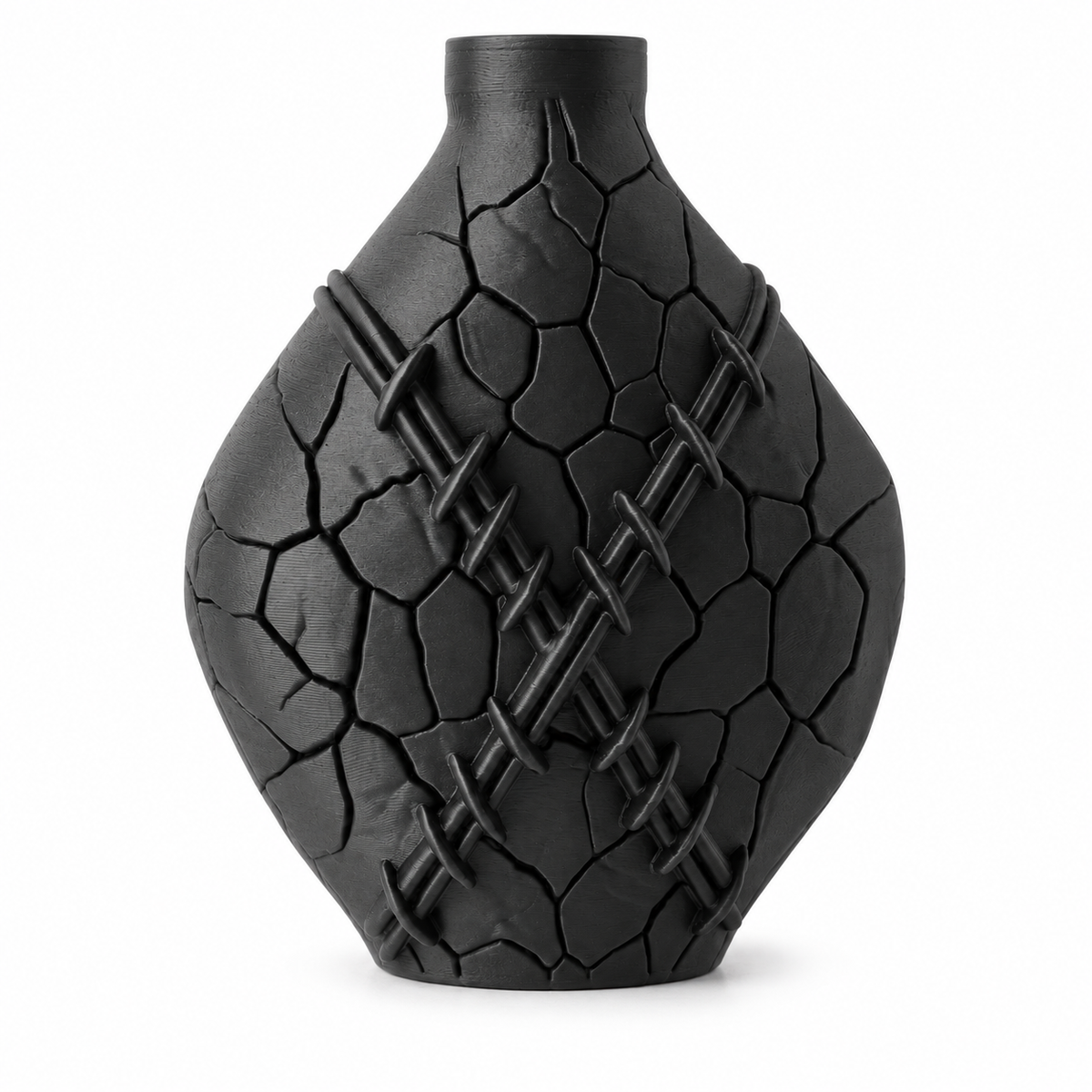 Cracked Stitch Vase