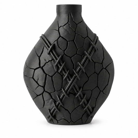 Cracked Stitch Vase