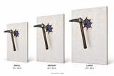 ONE MORE STRIKE Sapphire — Size comparison, 16 × 24, 20 × 30 and 24 × 36 inches